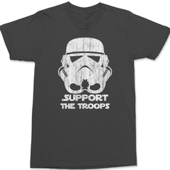 Storm Trooper Support The Troops T-Shirt CHARCOAL
