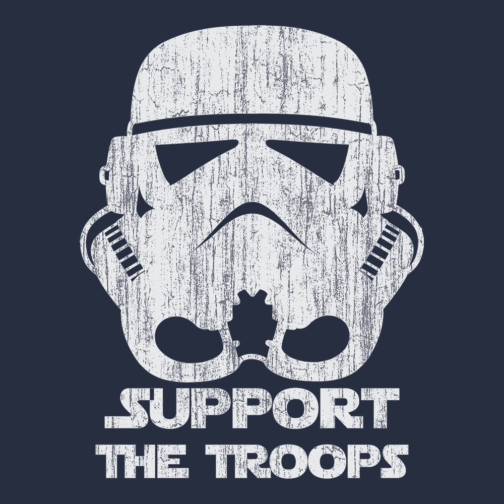 Storm Trooper Support The Troops T-Shirt Navy