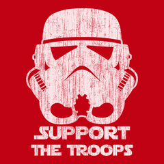 Storm Trooper Support The Troops T-Shirt RED
