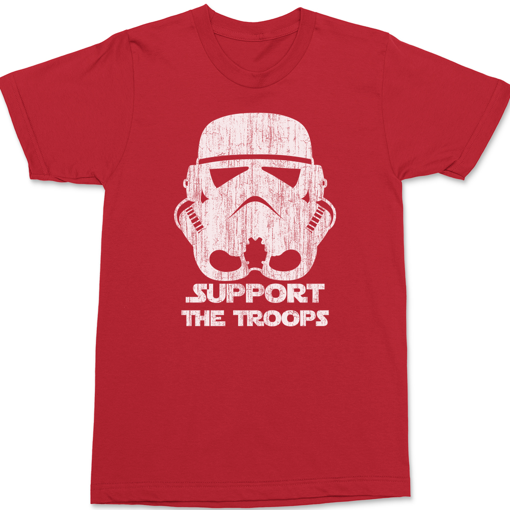 Storm Trooper Support The Troops T-Shirt RED