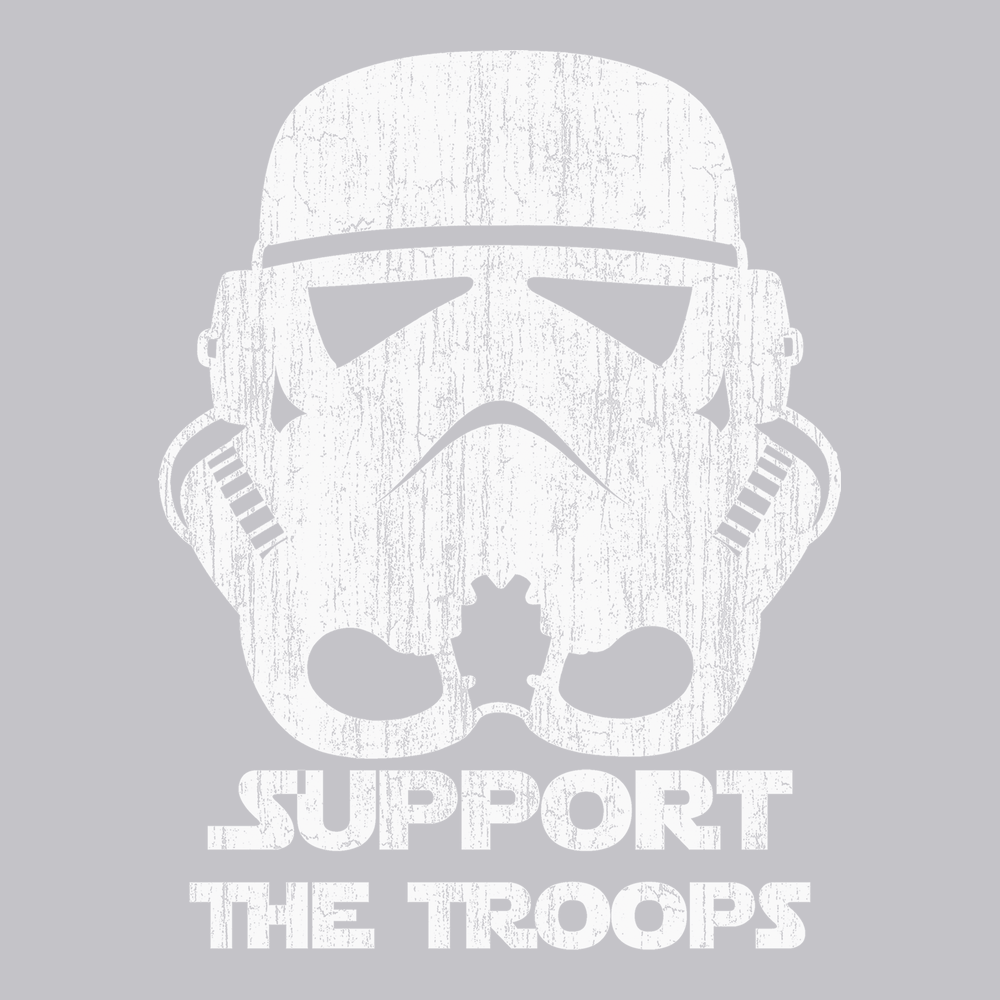 Storm Trooper Support The Troops T-Shirt SILVER