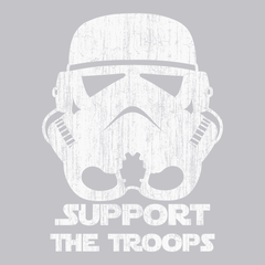 Storm Trooper Support The Troops T-Shirt SILVER