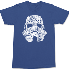 Storm Trooper Typography T-Shirt BLUE
