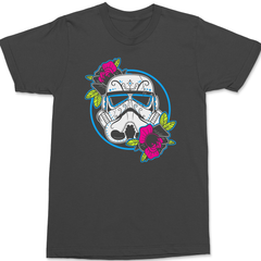 Stormtrooper Day of The Dead T-Shirt CHARCOAL