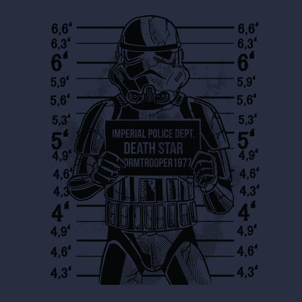 Stormtrooper Mugshot T-Shirt NAVY