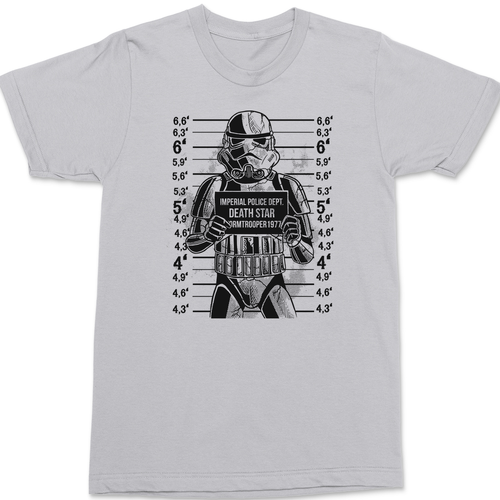 Stormtrooper Mugshot T-Shirt SILVER