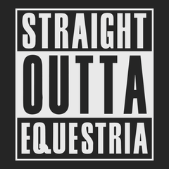 Straight Outta Equestria T-Shirt BLACK