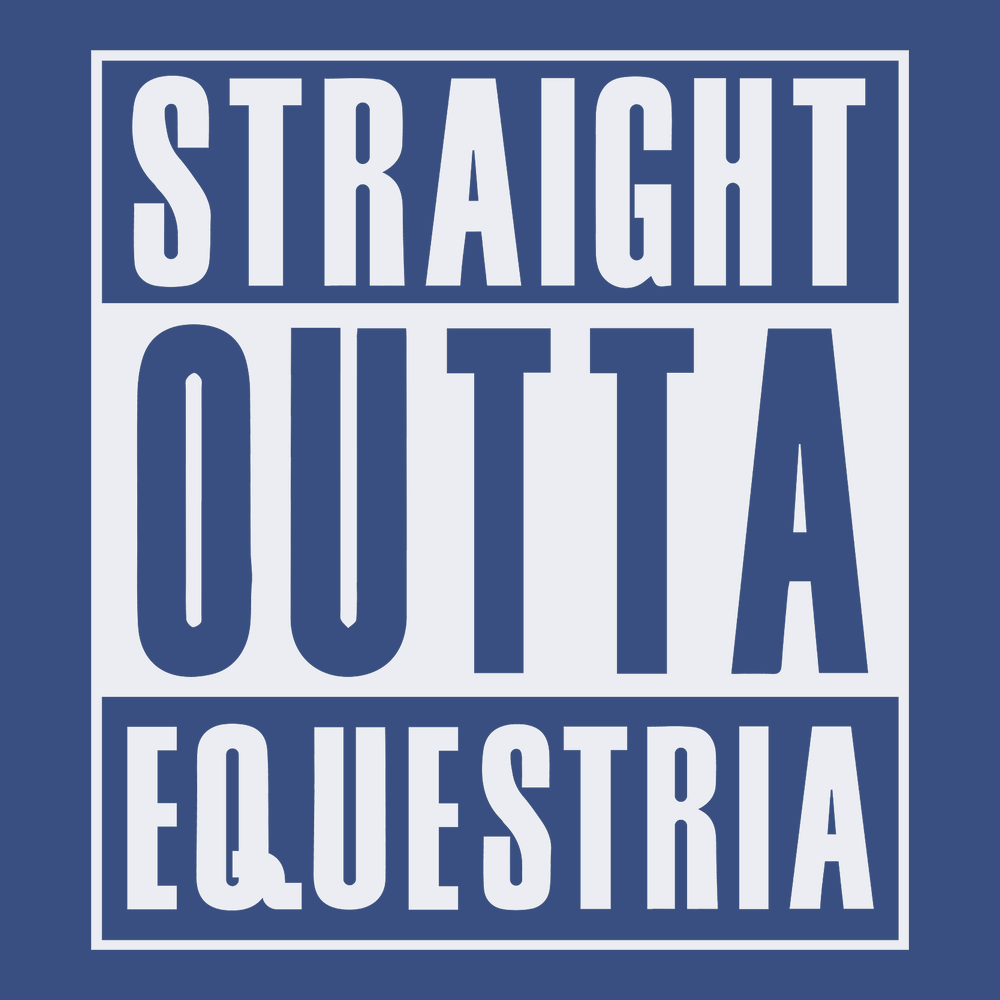 Straight Outta Equestria T-Shirt BLUE