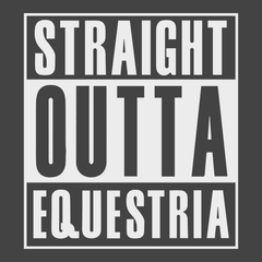 Straight Outta Equestria T-Shirt CHARCOAL