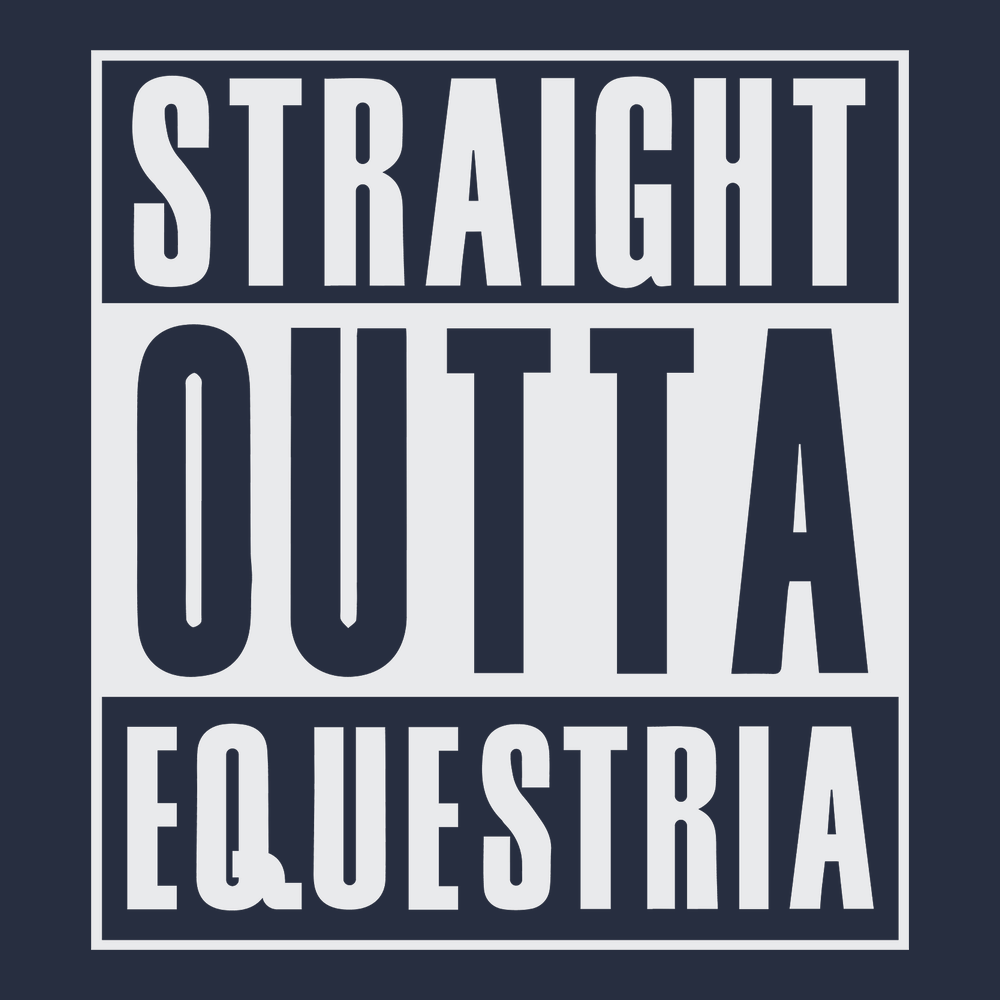 Straight Outta Equestria T-Shirt NAVY
