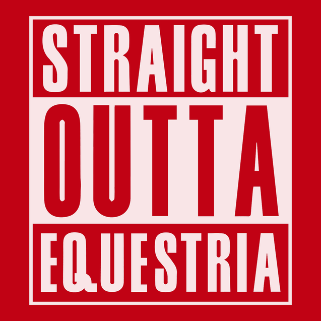 Straight Outta Equestria T-Shirt RED