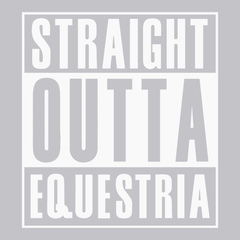 Straight Outta Equestria T-Shirt SILVER
