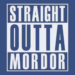 Straight Outta Mordor T-Shirt BLUE