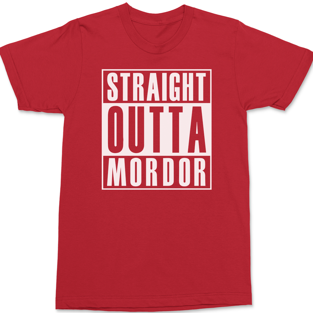 Straight Outta Mordor T-Shirt RED