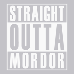 Straight Outta Mordor T-Shirt SILVER