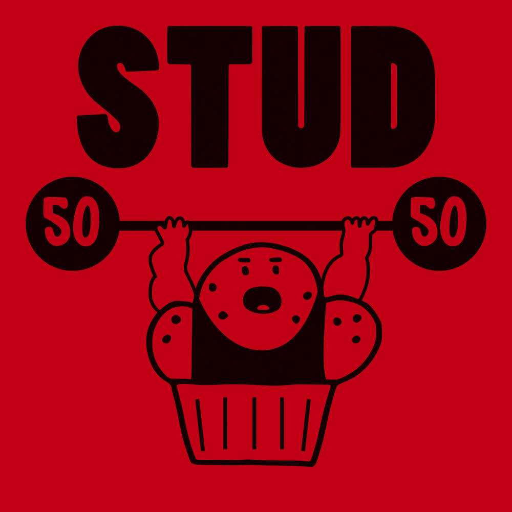 Stud Muffin T-Shirt RED