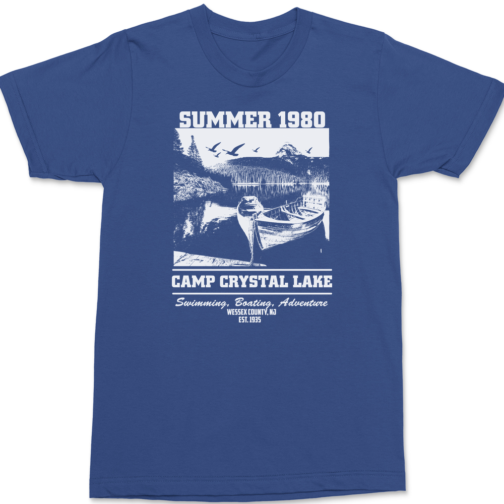 Summer 1980 Camp Crystal Lake T-Shirt BLUE