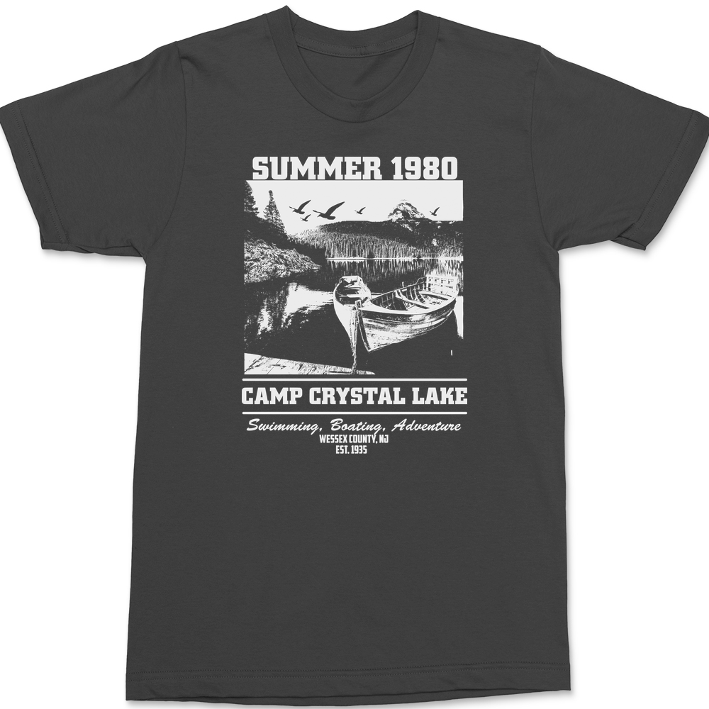 Summer 1980 Camp Crystal Lake T-Shirt CHARCOAL