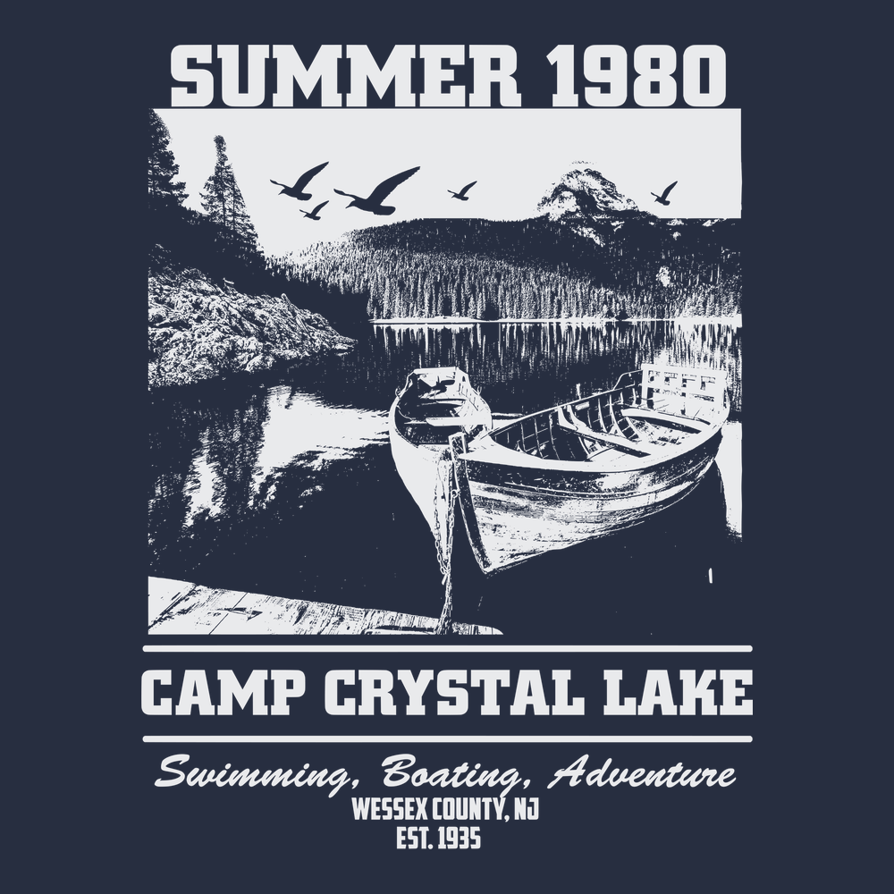 Summer 1980 Camp Crystal Lake T-Shirt NAVY