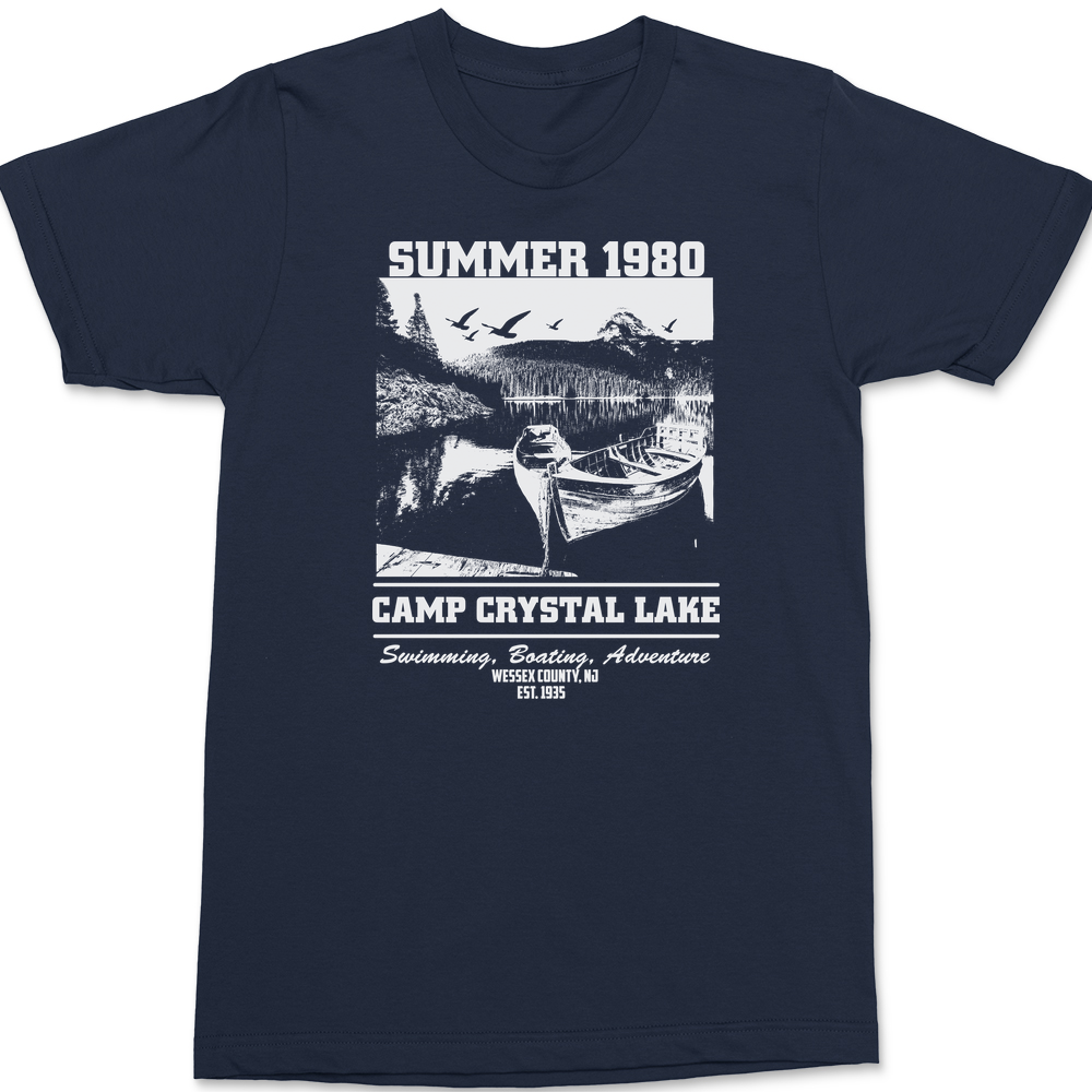 Summer 1980 Camp Crystal Lake T-Shirt NAVY