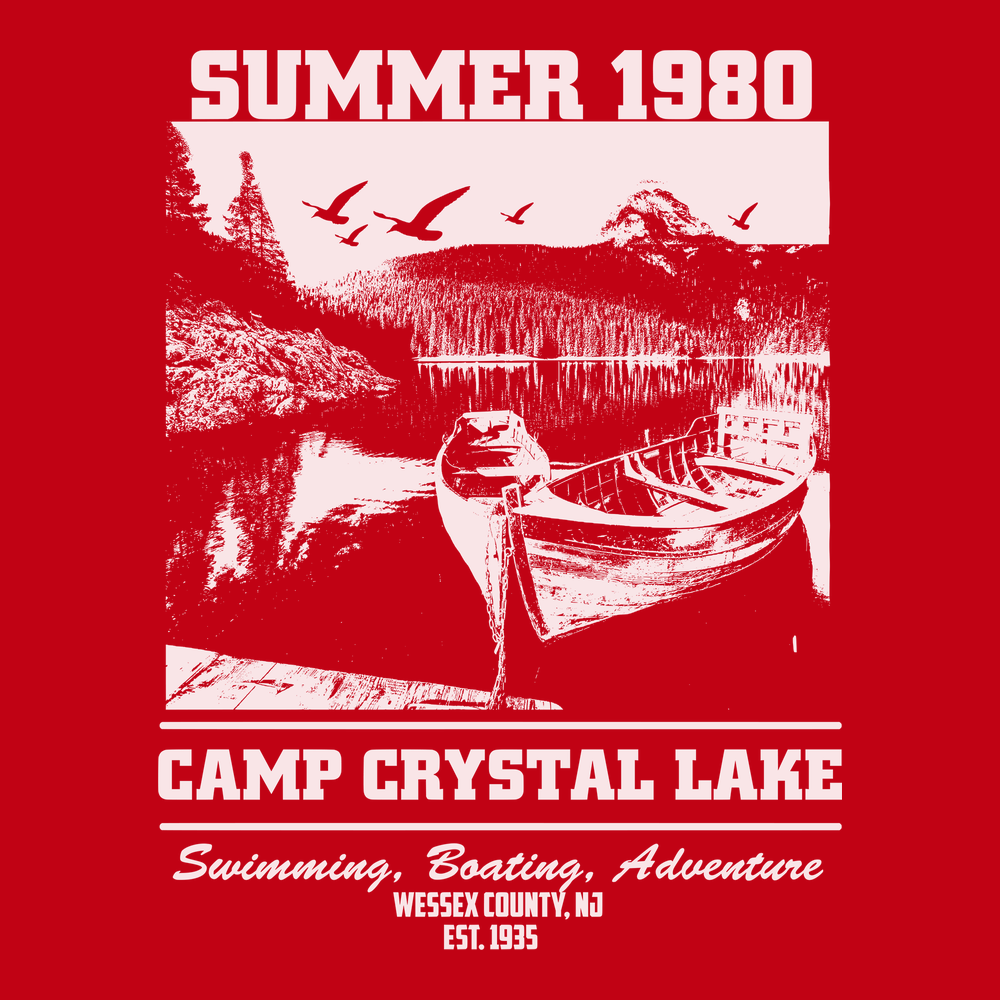 Summer 1980 Camp Crystal Lake T-Shirt RED