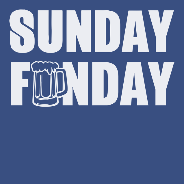 Sunday Funday T-Shirt BLUE