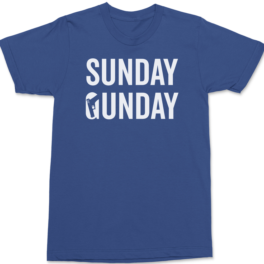 Sunday Gunday T-Shirt BLUE