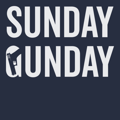 Sunday Gunday T-Shirt NAVY