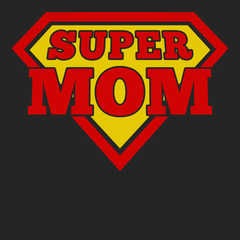 Super Mom T-Shirt BLACK