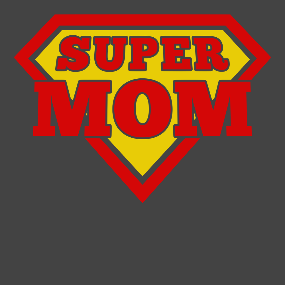 Super Mom T-Shirt CHARCOAL