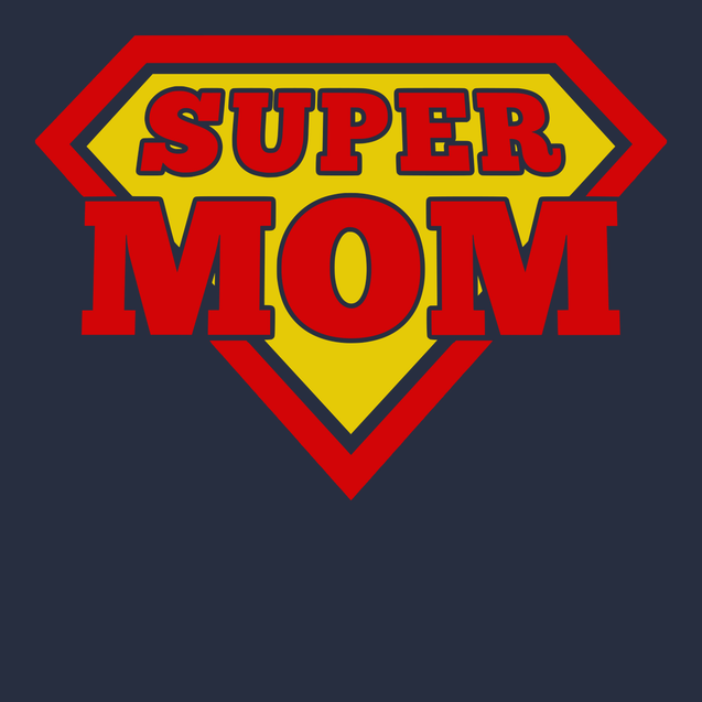 Super Mom T-Shirt NAVY