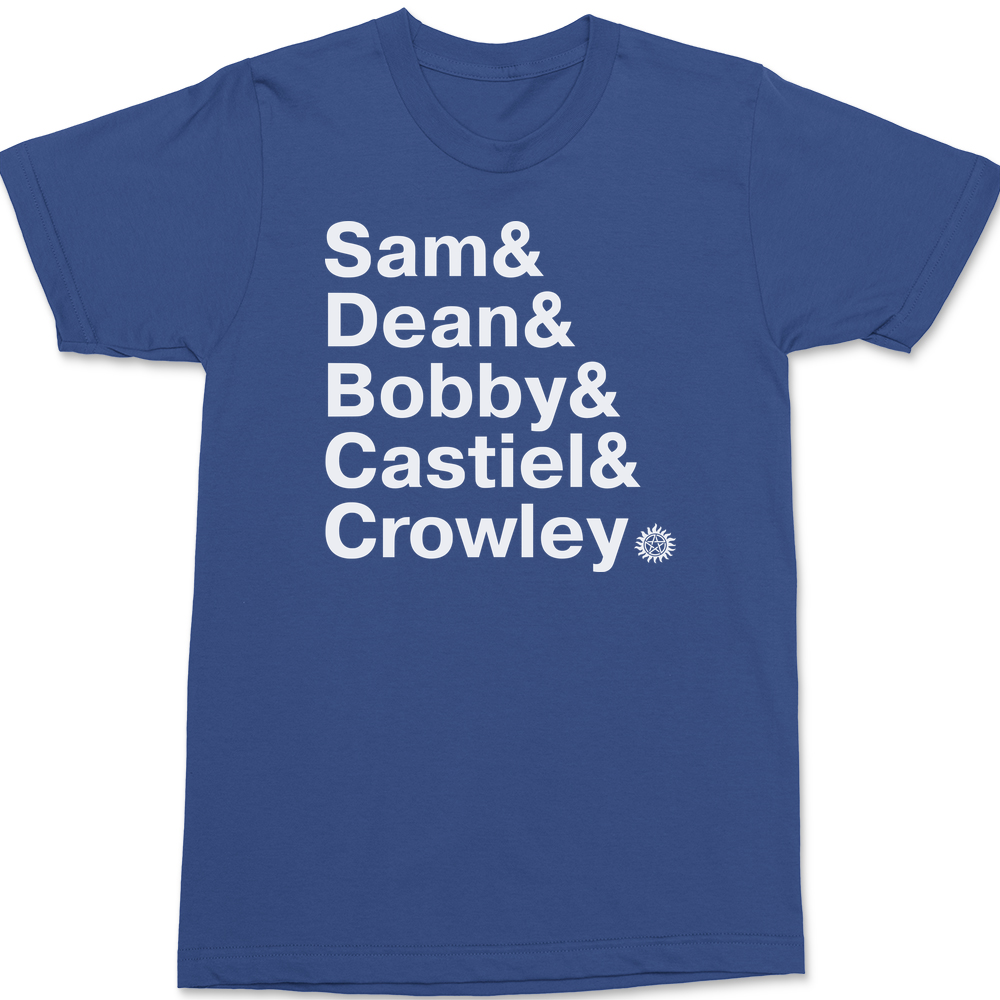 Supernatural Names T-Shirt BLUE