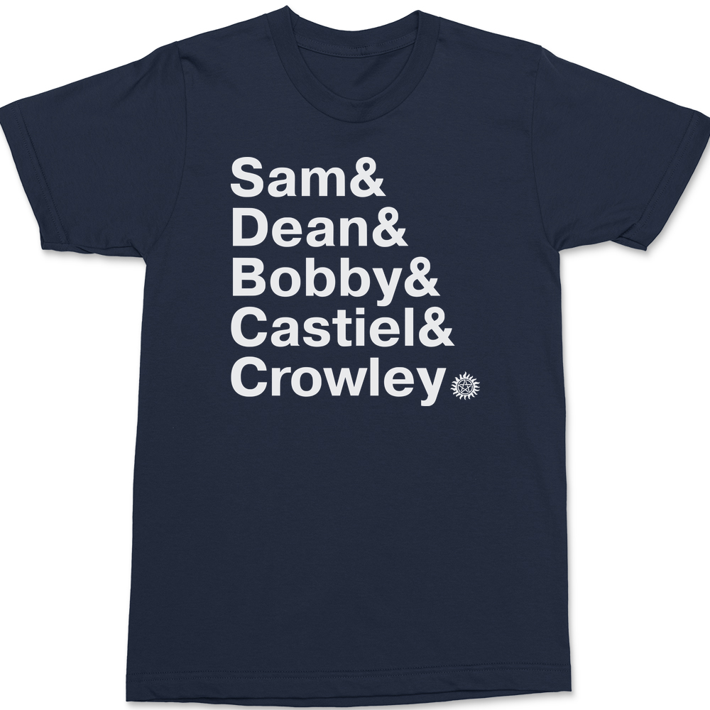 Supernatural Names T-Shirt NAVY