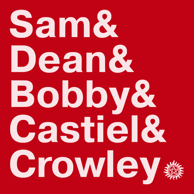 Supernatural Names T-Shirt RED