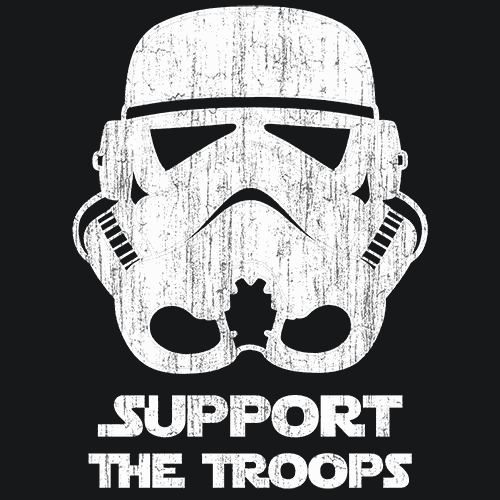 Support The Troops T-Shirt - Textual Tees