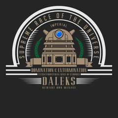 Supreme Race Daleks T-Shirt BLACK