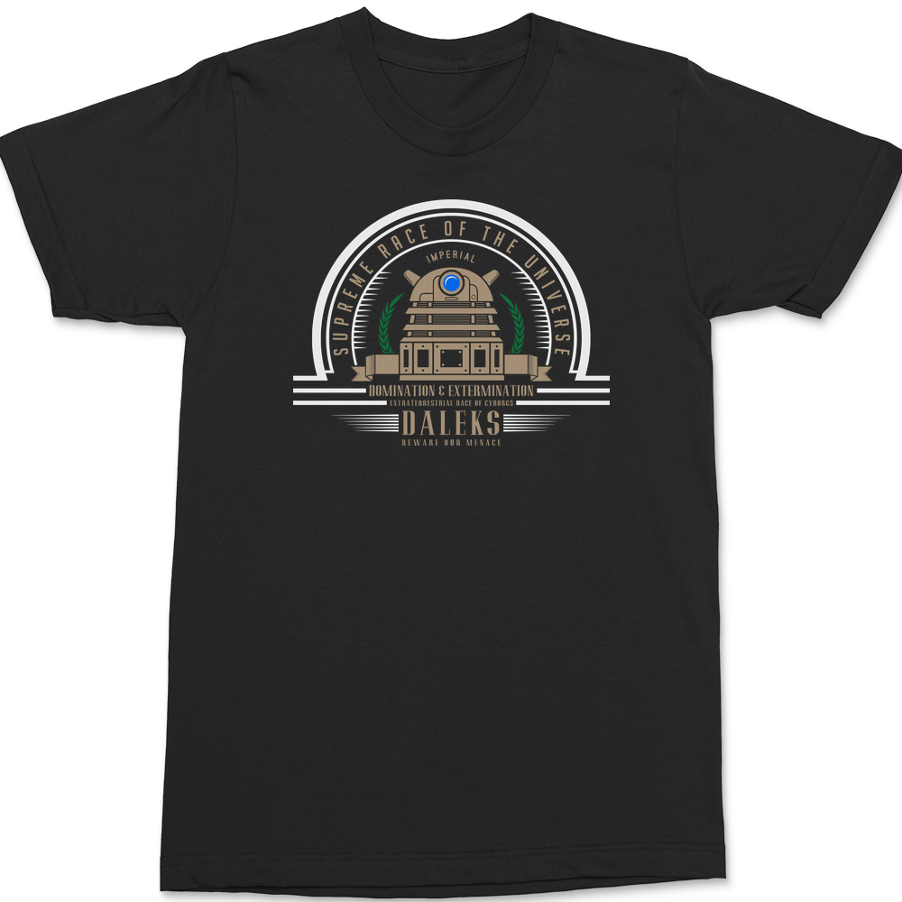Supreme Race Daleks T-Shirt BLACK