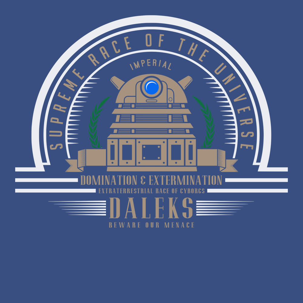 Supreme Race Daleks T-Shirt BLUE