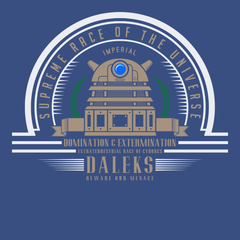 Supreme Race Daleks T-Shirt BLUE