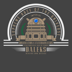 Supreme Race Daleks T-Shirt CHARCOAL