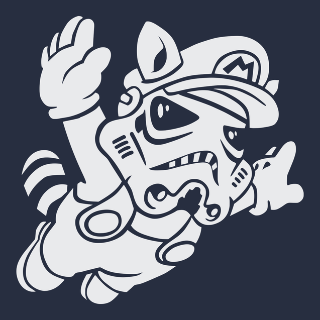 Tanooki Trooper T-Shirt NAVY