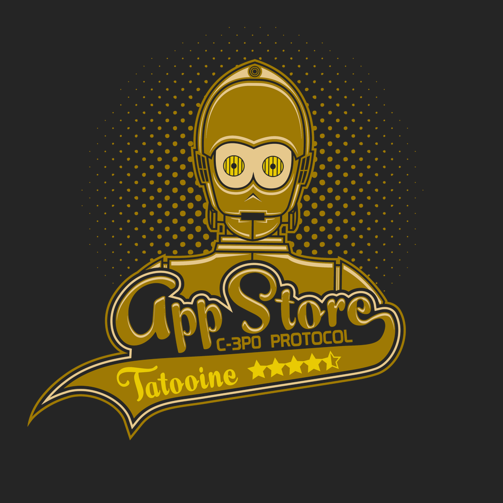 Tatooine App Store T-Shirt BLACK