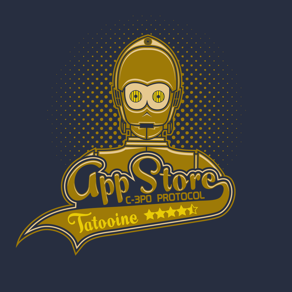 Tatooine App Store T-Shirt NAVY