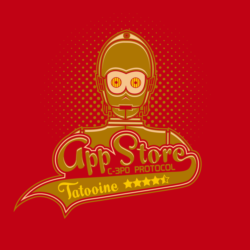 Tatooine App Store T-Shirt RED