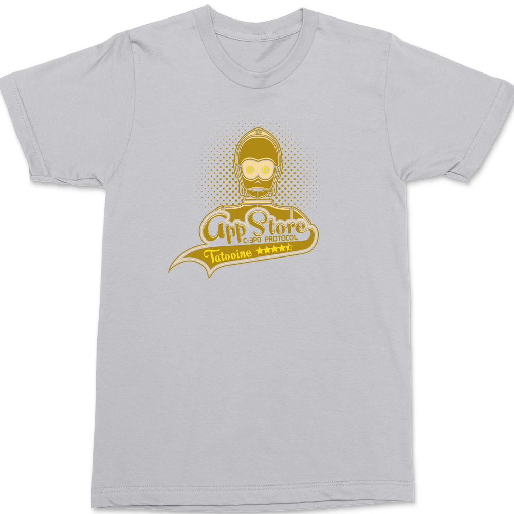 Tatooine App Store T-Shirt SILVER