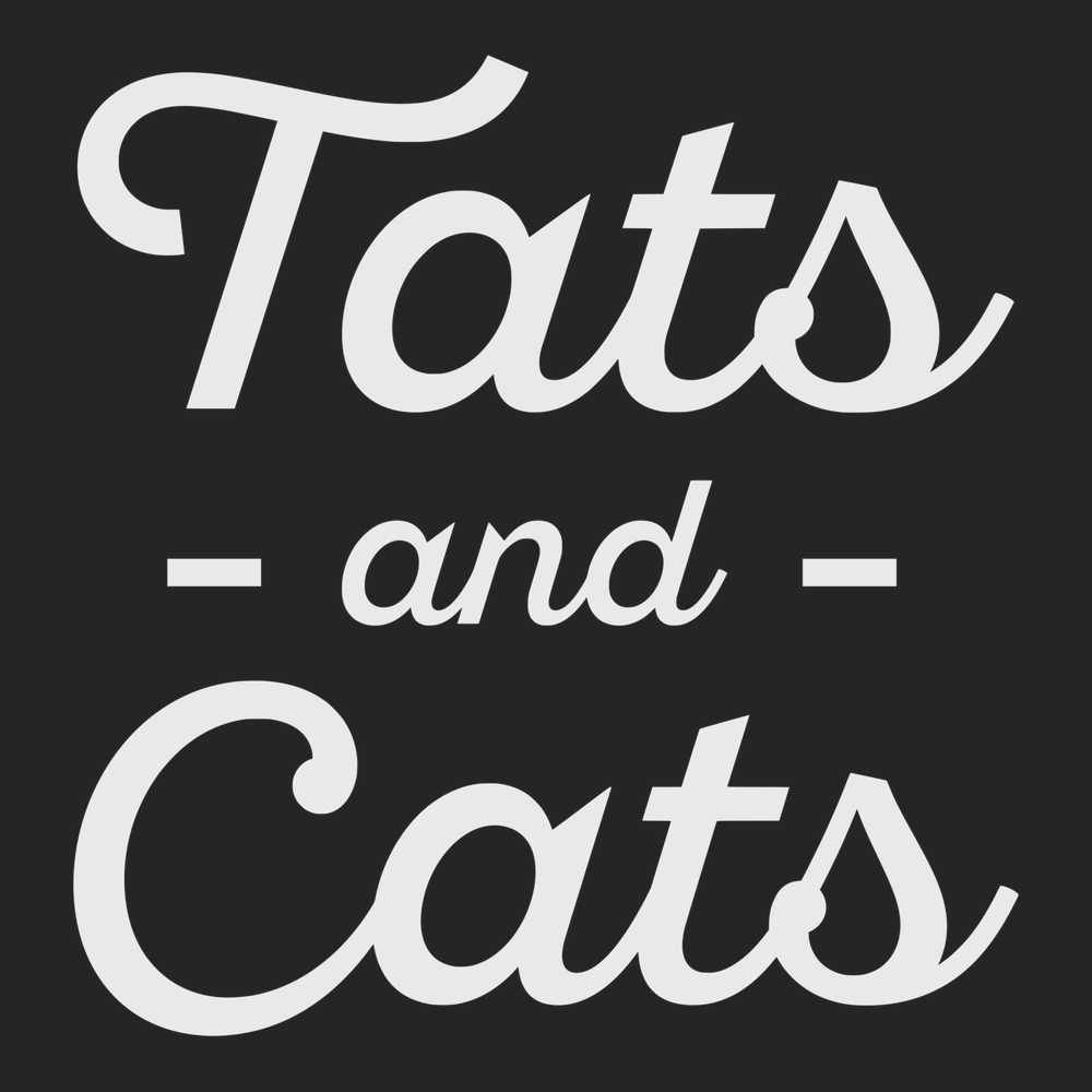 Tats and Cats T-Shirt BLACK