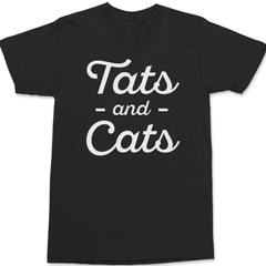Tats and Cats T-Shirt BLACK