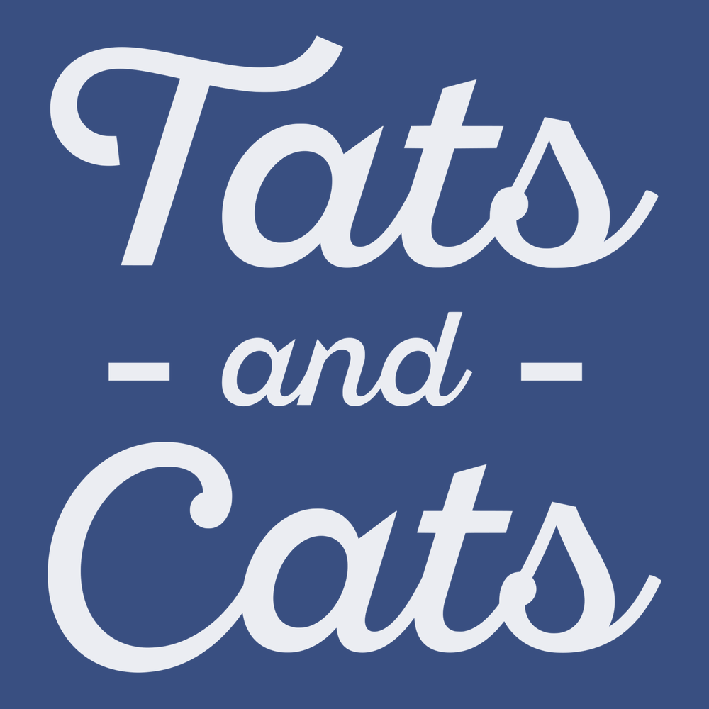 Tats and Cats T-Shirt BLUE