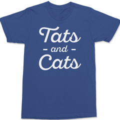 Tats and Cats T-Shirt BLUE