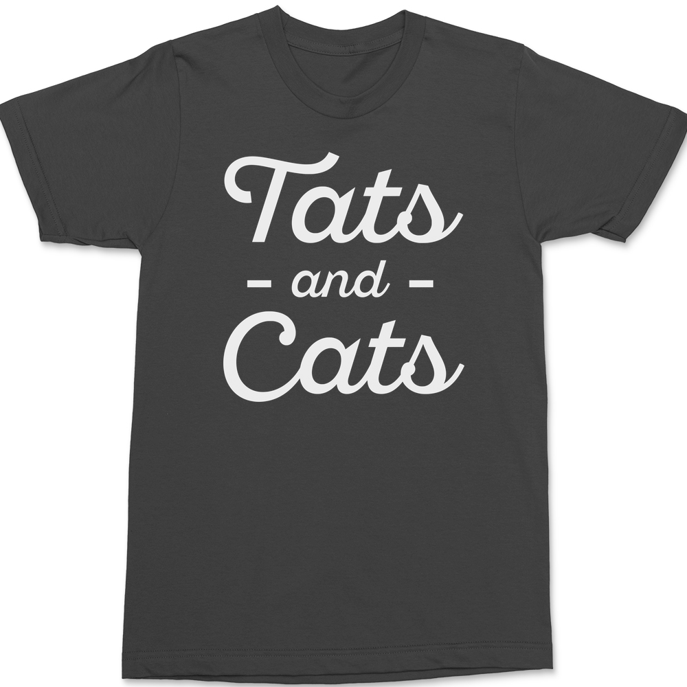 Tats and Cats T-Shirt CHARCOAL